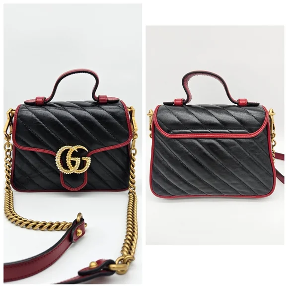 Authentic Gucci GG Marmont Top Handle # 4243M - Picture 5 of 8